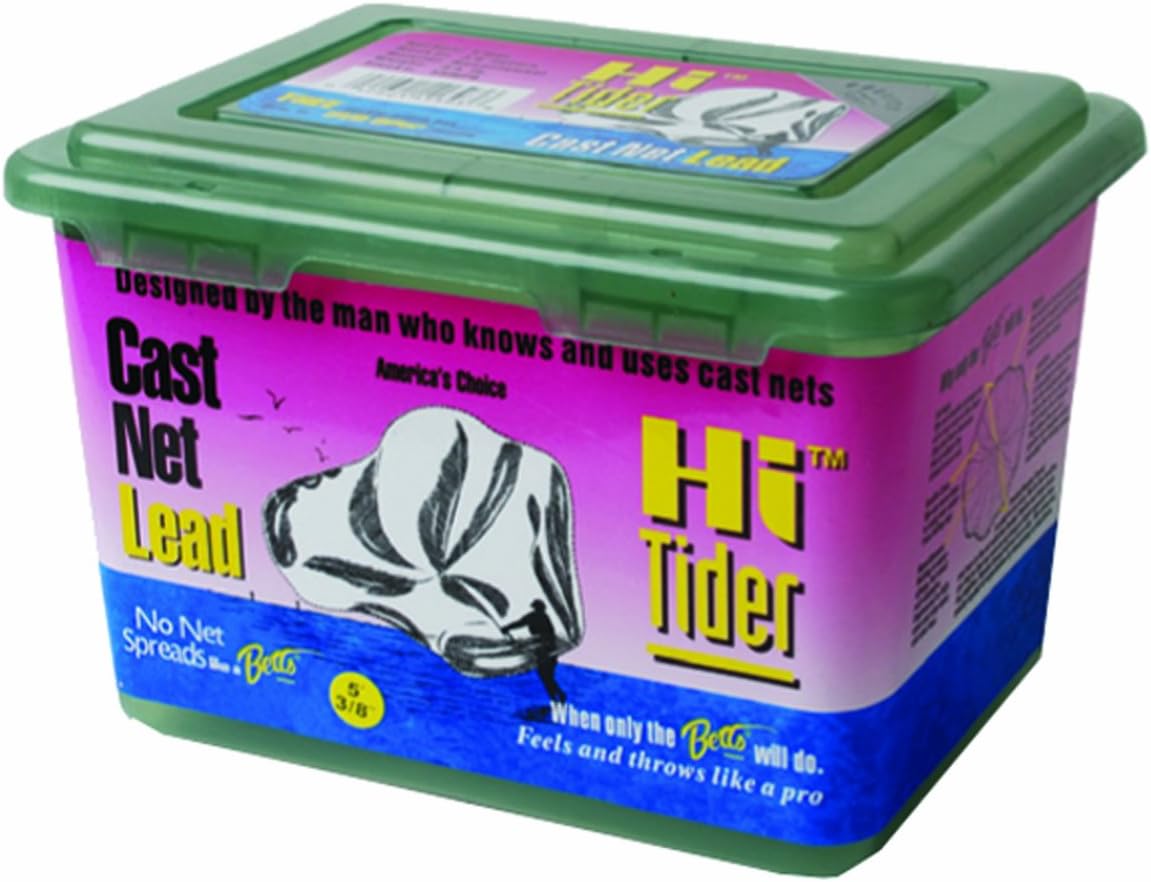 Betts Hi Tider 8-Feet Mono Cast Net with Lead Weight and 3/8-Inch Mesh