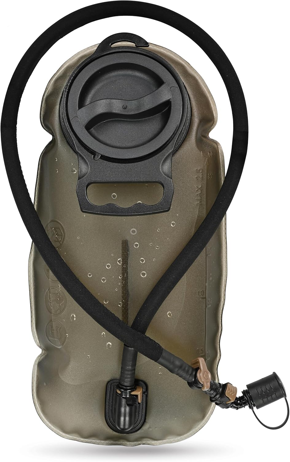 MARCHWAY 2L/2.5L/3L TPU Hydration Bladder, Tasteless BPA Free Water Reservoir Bag with Insulated Tube for Hydration Pack for Cycling, Hiking, Running, Climbing, Biking