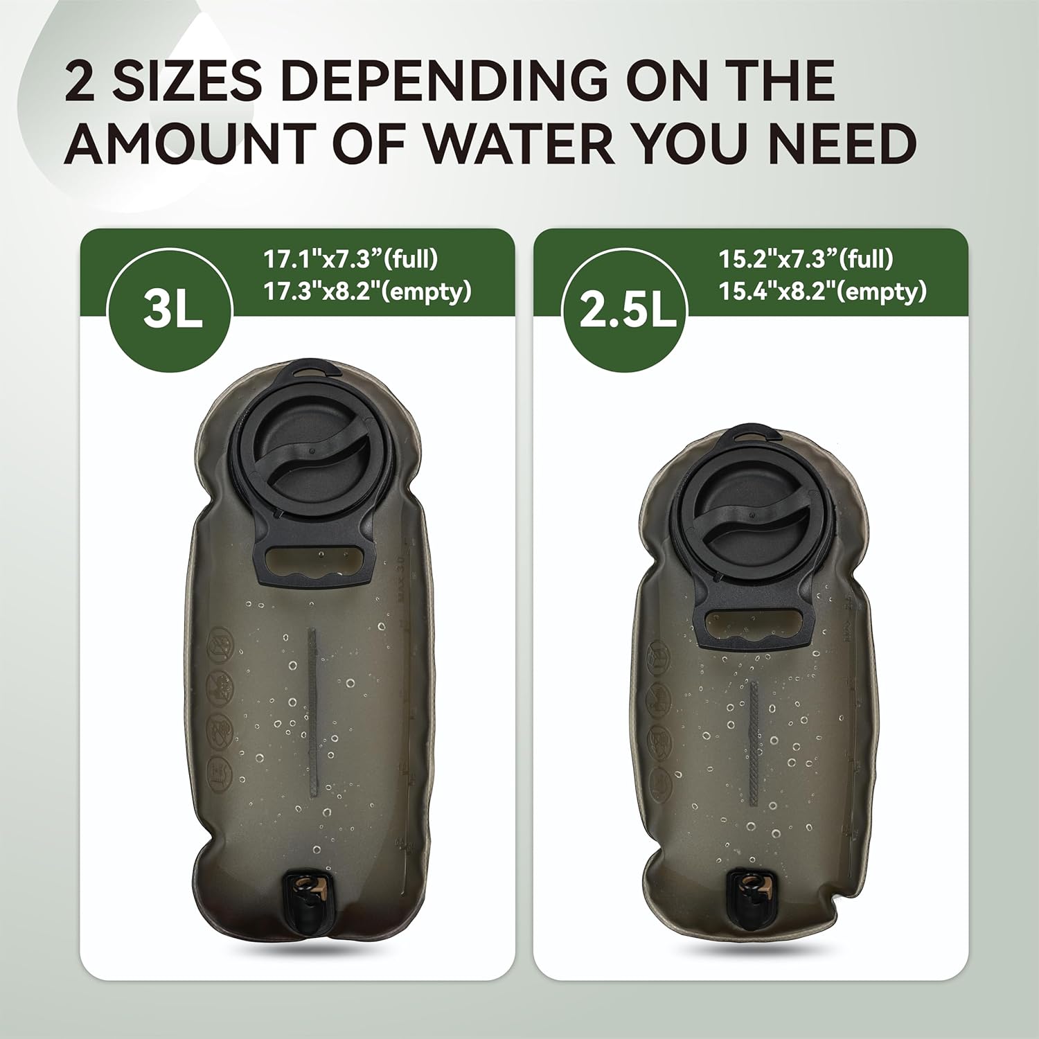 MARCHWAY 2L/2.5L/3L TPU Hydration Bladder, Tasteless BPA Free Water Reservoir Bag with Insulated Tube for Hydration Pack for Cycling, Hiking, Running, Climbing, Biking - Image 6