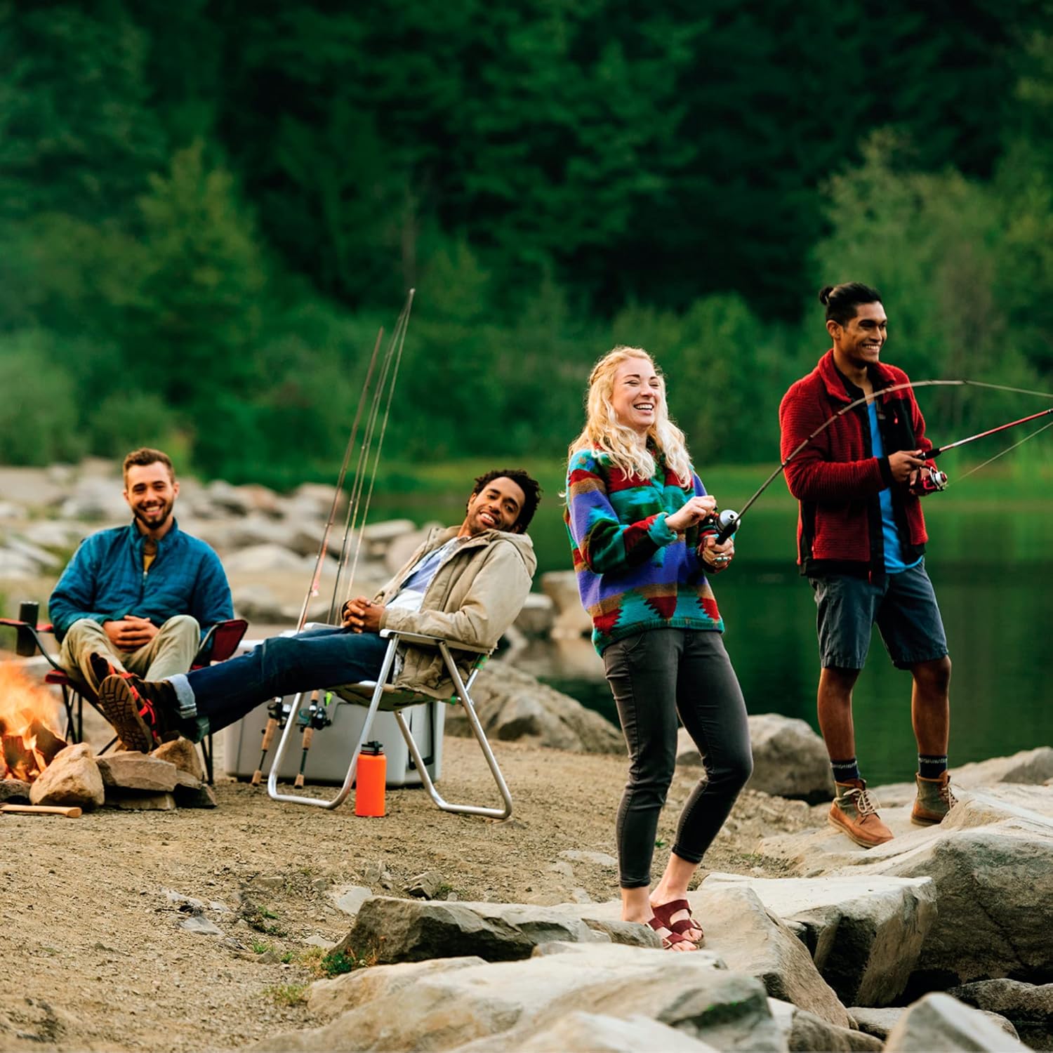 202 Spincast Fishing Reel, Size 30 Reel, Right-Hand Retrieve, Durable All-Metal Gears, Stainless Steel Pick-up Pin, Pre-Spooled with 10-Pound Zebco Fishing Line, Black, Clam Packaging - Image 6